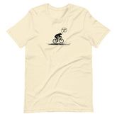 Woodland Cyclist Bear On Your Left natural funny cycling t-shirt